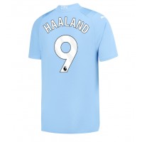 Koszulka piłkarska Manchester City Erling Haaland #9 Strój Domowy 2023-24 tanio Krótki Rękaw